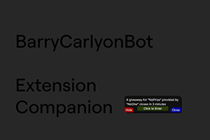 Discovery image for BarryCarlyonBot Giveaway