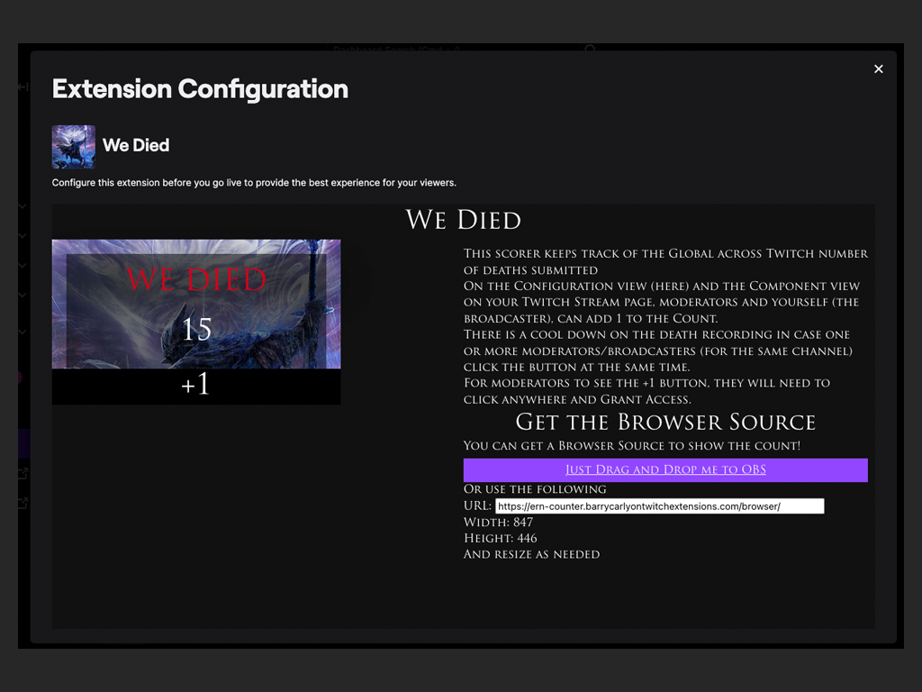 Screenhot 3 for Twitch Death Counter for Elden Ring