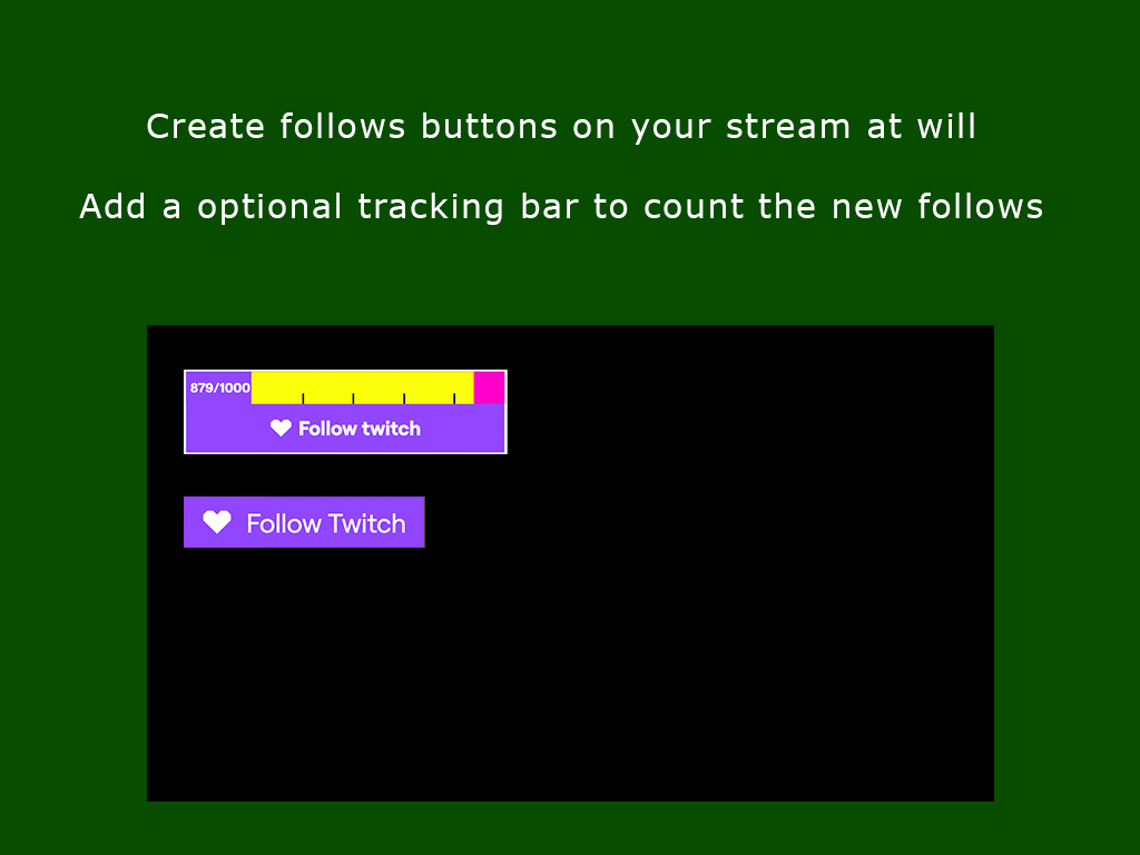Screenhot 1 for Dynamic Follow Buttons 2