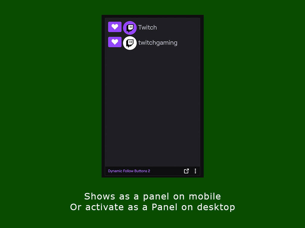 Screenhot 2 for Dynamic Follow Buttons 2