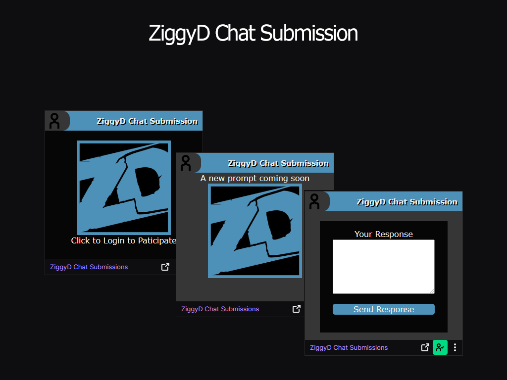 Screenhot 1 for ZiggyD Chat Submissions